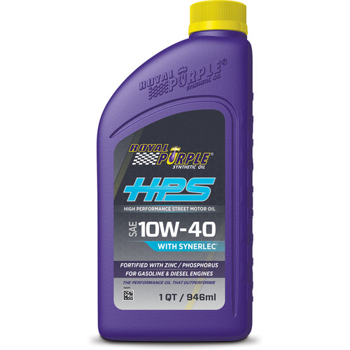 10w40 HPS Multi-Grade Oil 1 Quart, by ROYAL PURPLE, Man. Part # ROY31140