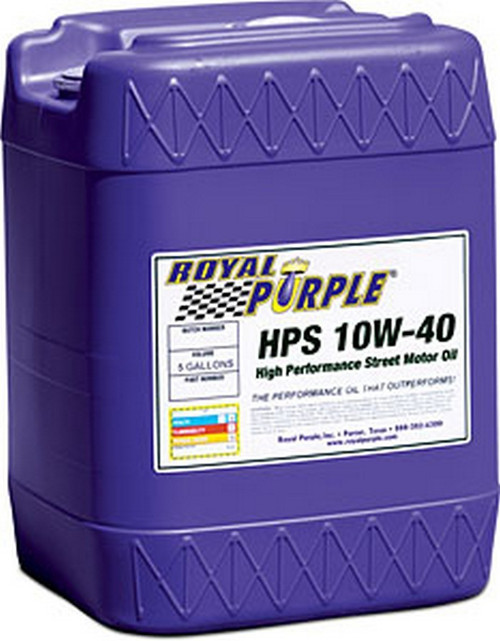 Multi-Grade Motor Oil 10w40 5 Gallon Pail HPS, by ROYAL PURPLE, Man. Part # 35140