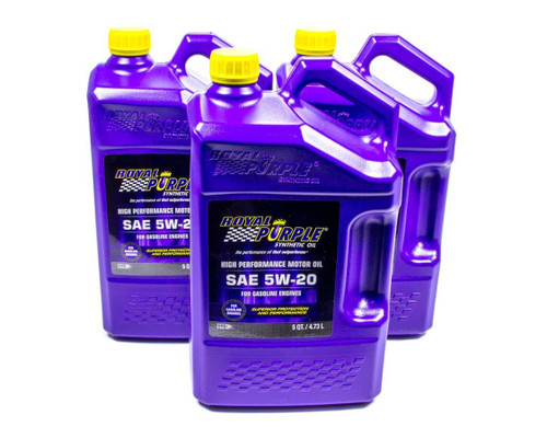 5W20 Multi-Grade SAE Oil 3x5-qt Bottles, by ROYAL PURPLE, Man. Part # 53520