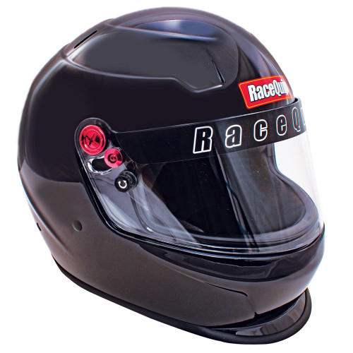 Helmet PRO20 Gloss Black Medium SA2020, by RACEQUIP, Man. Part # 276003RQP