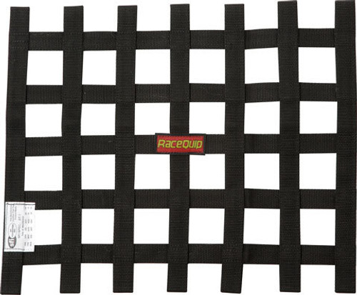 Ribbon Net 15x18 SFI Black, by RACEQUIP, Man. Part # 726001RQP