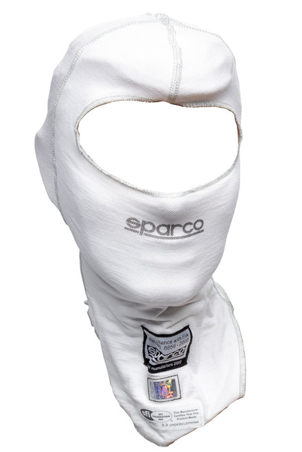 Head Sock White , by SPARCO, Man. Part # 001494BO