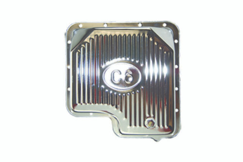 Ford C6 Steel Trans Pan Chrome, by SPECIALTY PRODUCTS COMPANY, Man. Part # 7601