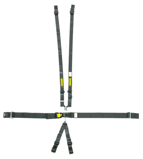 6pt Harness System SFI LatchLink Black HANS, by SCHROTH RACING, Man. Part # sr 76560H
