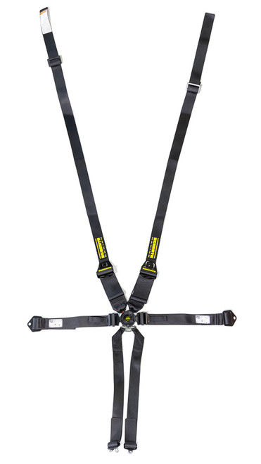 6pt Harness System SFI ProFi II Hans Black, by SCHROTH RACING, Man. Part # SR 91143NC