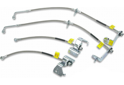 Stainless Braided Brake Line Kit 15-21 Mustang, by STEEDA AUTOSPORTS, Man. Part # 555-6027