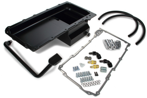 67-69 Camaro Black LS Swap Oil Pan/Filter Kit, by TRANS-DAPT, Man. Part # 0181