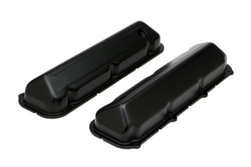 68-88 Ford 429-460 Valve Covers Black Baffled, by TRANS-DAPT, Man. Part # 8732