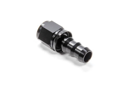 #10 Straight Hose End Push Lock, by TRIPLE X RACE COMPONENTS, Man. Part # HF-10010BLK