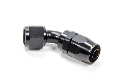 #10 45 Degree Swivel Hose End, by TRIPLE X RACE COMPONENTS, Man. Part # HF-24510BLK