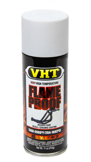 Flat White Hdr. Paint Flame Proof, by VHT, Man. Part # SP101