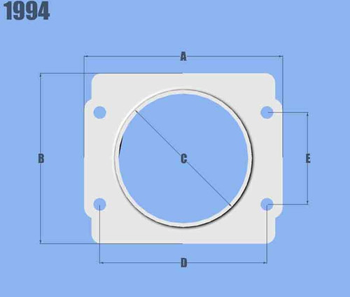 Mass Air Flow Sensor Ada pter Plate for Subaru, by VIBRANT PERFORMANCE, Man. Part # 1994