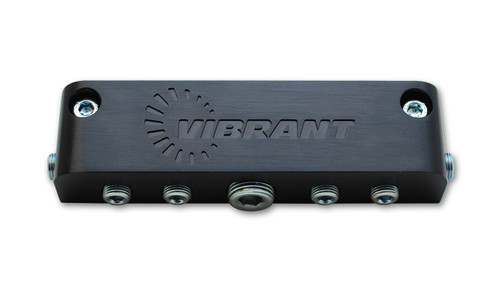 Aluminum Vacuum Manifold Anodized Black, by VIBRANT PERFORMANCE, Man. Part # 2691