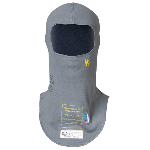 Head Sock Large SFI 3.3 & FIA Cool Grey, by WALERO, Man. Part # 400020CGL