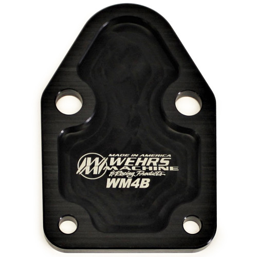 SBC Fuel Pump Blockoff , by WEHRS MACHINE, Man. Part # WM4B