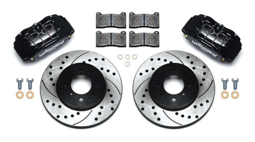 Brake Kit Front Honda/Acura Blk Drilled, by WILWOOD, Man. Part # 140-12996-D