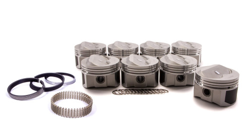 SBC Domed Piston Set 4.040 Bore +8cc, by WISECO-PRO TRU, Man. Part # PTS502A4