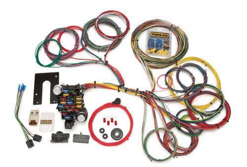 28 Circuit Harness For PU&4x4 Non-GM Keyed Stee, by PAINLESS WIRING, Man. Part # 10204
