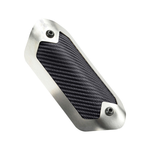 Flexible Heat Shield 3.5 in x 6.5in Brushed/Onyx, by DESIGN ENGINEERING, Man. Part # 10900