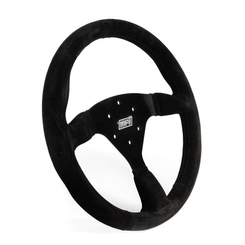 Track Day Steering Wheel 14in Full Black Flat, by MPI USA, Man. Part # MPI-F2-14-B