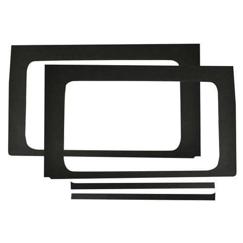 Jeep JL 4 DR 18-   Side Window Black Leather Lo, by DESIGN ENGINEERING, Man. Part # 50177