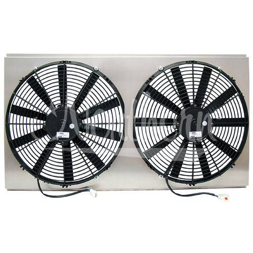 Dual 16in Electric Fan And Shroud, by NORTHERN RADIATOR, Man. Part # Z41036
