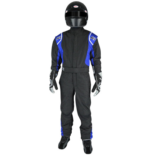 Suit Precision II 5X- Small Black/Blue, by K1 RACEGEAR, Man. Part # 20-PRY-NB-5XS