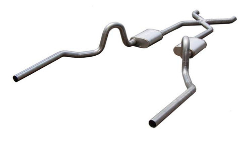 64-72 GM A-Body 2.5in Crossmember Back Exhaust, by PYPES PERFORMANCE EXHAUST, Man. Part # SGA10R