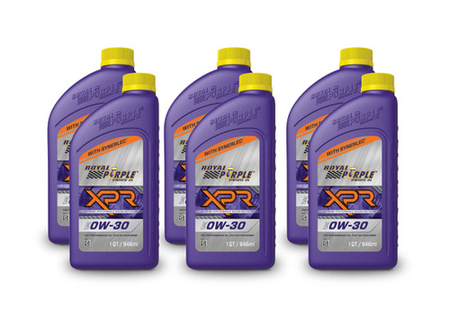 0w30 XPR Racing Oil Case 6x1 Quart, by ROYAL PURPLE, Man. Part # 06010