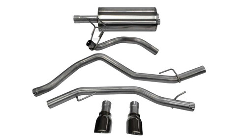 Exhaust Cat-Back - 3.0in Dual Rear Exit, by CORSA PERFORMANCE, Man. Part # 14405BLK