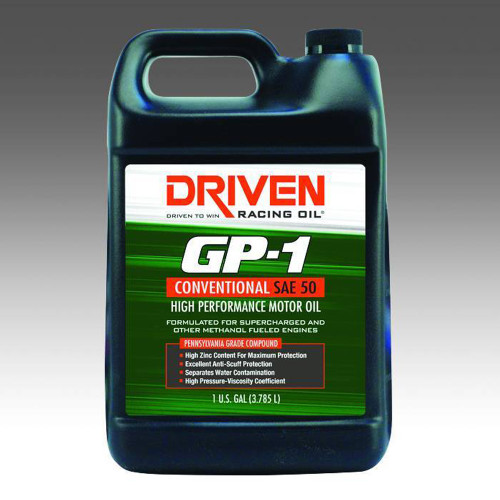 GP-1 Conventional Oil SAE 50w 1 Gallon, by DRIVEN RACING OIL, Man. Part # 19516
