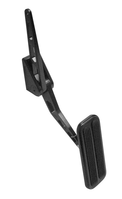 Black Throttle Pedal Vertical Offset Mounting, by LOKAR, Man. Part # XBAG-6149