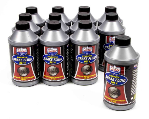 Brake Fluid Dot 4 Case 12x12oz, by LUCAS OIL, Man. Part # 10827