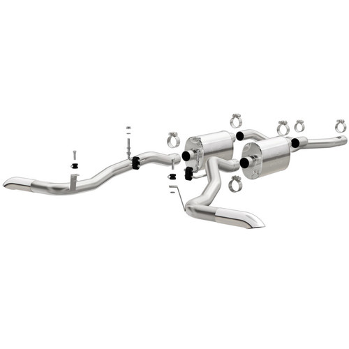 66-77 Ford Bronco 5.0L Crossmember Back Exhaust, by MAGNAFLOW PERF EXHAUST, Man. Part # 15344