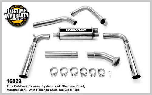 83-92 Camaro 5.0/5.7L Cat Back Exhaust System, by MAGNAFLOW PERF EXHAUST, Man. Part # 16829