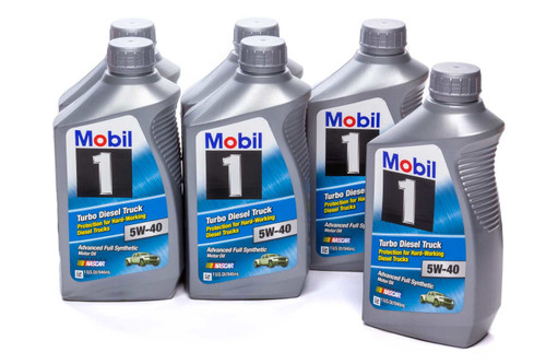 5w40 Turbo Diesel Oil Case 6x1 Qt Bottles, by MOBIL 1, Man. Part # 122253