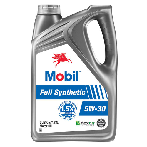 Full Synthetic Oil 5w30 Case 3 x 5 Quart Bottles, by MOBIL 1, Man. Part # 125198