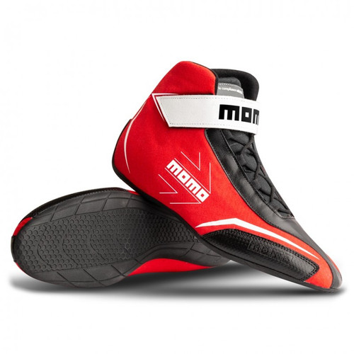 Shoes Corsa Lite Size 9-9.5 Euro 43 Red, by MOMO AUTOMOTIVE ACCESSORIES, Man. Part # SCACOLRED43F