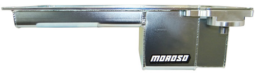 GM LS 6qt Steel Oil Pan w/Oil Filter Adapter, by MOROSO, Man. Part # 20150