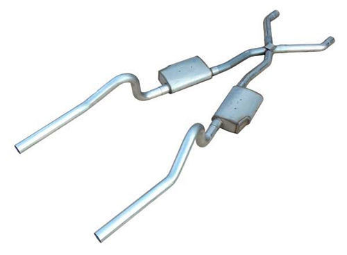 70-74 Mopar E-Body 2.5in Header-Back Exhaust, by PYPES PERFORMANCE EXHAUST, Man. Part # SME11S