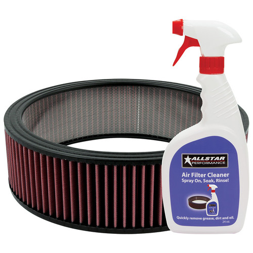 Washable Element 14x4 with Cleaner Kit, by ALLSTAR PERFORMANCE, Man. Part # ALL26002K