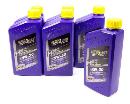 5w30 HPS Multi-Grade Oil Case 6x1 Quart, by ROYAL PURPLE, Man. Part # 36530