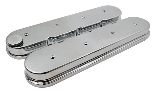 GM LS Cast Aluminum Valve Covers, by RACING POWER CO-PACKAGED, Man. Part # R6369