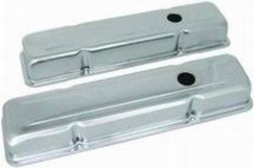 SB Chevy 283-350 Short Valve Cover Pair, by RACING POWER CO-PACKAGED, Man. Part # R9216