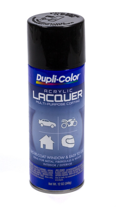 Gloss Black Lacquer Paint 12oz, by DUPLI-COLOR/KRYLON, Man. Part # DAL1677