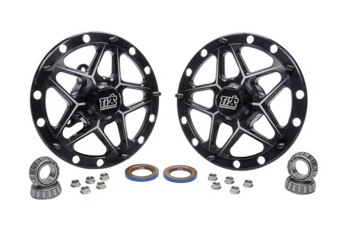 Direct Mount Front Hubs Forged Black, by Ti22 PERFORMANCE, Man. Part # TIP2800