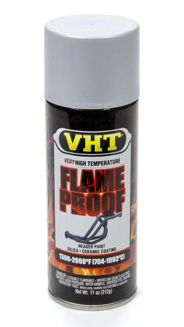 Flat Silver Hdr. Paint Flame Proof, by VHT, Man. Part # SP106