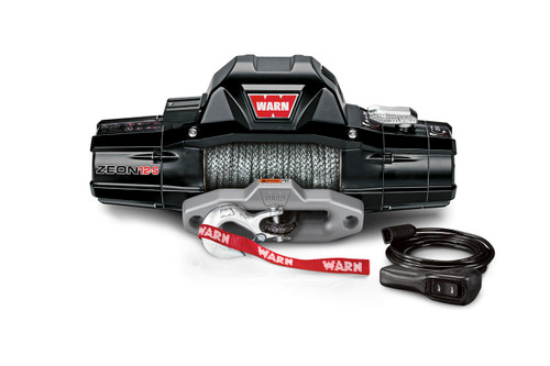 Zeon 12-S 12000lb Winch w/Synthetic Rope, by WARN, Man. Part # 95950