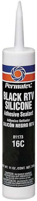 11 Oz Black Silicone , by PERMATEX, Man. Part # 81173