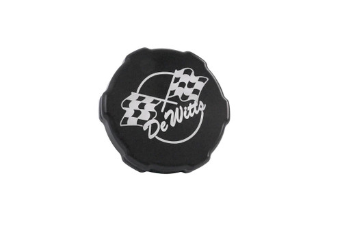 Radiator Cap 15psi Black Billet, by DEWITTS RADIATOR, Man. Part # 32-516B